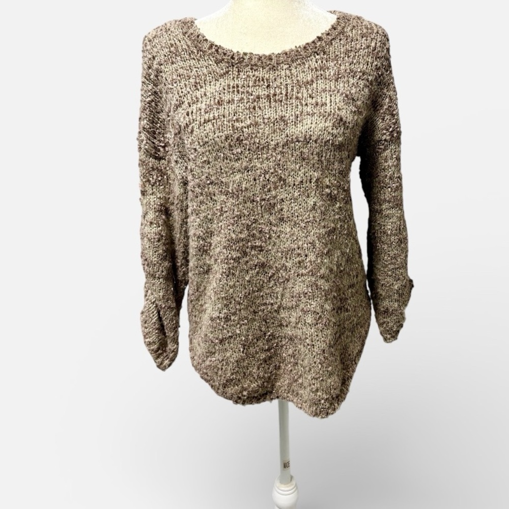 Jessica Simpson Textured Brown Sweater